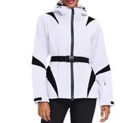 HOTIAN Chaqueta de invierno para mujer, chaqueta de esquí, resistente al agua, cortavientos, cálida, chaqueta de snowboard con capucha, transpirable, chaqueta de nieve para exteriores, cortavientos