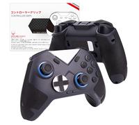 HOTLINEGAMES - Cinta antideslizante, sudor absorbente, empuñaduras + botones + gatillos (negro) para FLYDIGI Vader 4 PRO/Vader 3 PRO