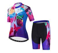 Hotlion Transpirable Ciclismo Jersey Mujeres Set MTB Quick Dry Bicicletas Manga Corta Ciclismo Ropa