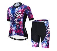 Hotlion Transpirable Ciclismo Jersey Mujeres Set MTB Quick Dry Bicicletas Manga Corta Ciclismo Ropa
