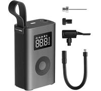 HOTO Bomba de aire eléctrica portátil 150PSI para bicicleta con luz LED, USB-C, indicador LED, bomba de neumáticos de bicicleta para coche, moto, bicicleta, pelotas