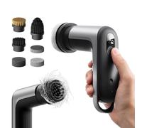 HOTO Grip™ Cepillo Eléctrico de Limpieza Hogar, IPX7 Impermeable, Cepillo Limpieza Eléctrico Ligero (0.29 kg) con 6 Cabezales, para Higienede Cocina, Vajilla, Encimera, Parrilla, Placa, Baldosas
