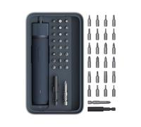 HOTO Juego de Destornilladores Eléctricos, 3.6V con 25 Puntas, Carga USB-C, 1500 mAh, Luz LED, Tapa Magnética, Función Manual y Eléctrica, para Reparación de Muebles y Aparatos Eléctricos