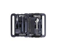 HOTO Kit Herramientas 40 Piezas - Caja de herramientas completa con destornillador electrico (LED, 3 par) + 14 herramientas y 26 accesorios，Organizador profesional para hogar y bricolaje