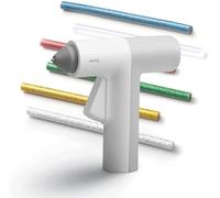 HOTO Pistola de Silicona Inalámbrica de Litio, 10 Barras de Pegamento, Calentamiento Rápido 30S, Recargable por USB, Pistola de Pegamento de Apagado Inteligente, Perfecta para Artes de DIY