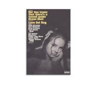 Hotoice Lana Póster Del Rey álbum de música vintage retro para habitación, lienzo estético para decoración de pared, dormitorio, 12 x 18 pulgadas (30 x 45 cm)
