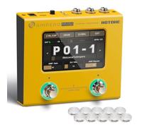 HOTONE Pedal de procesador de efectos múltiples, guitarra, bajo, amplificador, modelado, gabinetes IR, simulación multilingüe, interfaz de audio USB OTG, Ampero Mini MP-50 (incluye 10 piezas