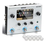 HOTONE Procesador multiefectos para guitarra, pedal de efectos múltiples, pantalla táctil, modelado de amplificadores de guitarra, bajo, gabinetes, simulación, procesador multi FX (incluye 10 piezas