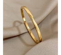 HOTOO Pulsera de Acero de Titanio Impermeable y Antioxidante, Reloj de Pulsera Minimalista de Lujo para , Accesorio de Metal Liso Adecuado para Uso Diario, Fiestas y Versátil Todo el Año
