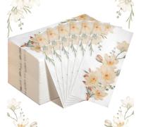 Hotop 120 servilletas desechables de papel floral para invitados, bodas, despedidas de soltera, fiestas de té, baño, toallas de mano decorativas con flores, servilletas para cena, cumpleaños, baby