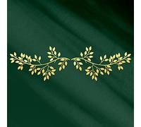 Hotop 2 piezas de metal para decoración de pared de hojas de árbol de vid y ramas de olivo, arte de pared de hierro forjado sobre la cama, sala de estar, decoración al aire libre (estilo clásico