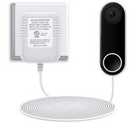 Hotop Nest Hello Video - Fuente de alimentación compatible con timbre Arlo y Eufy, transformador de 18 V, 500 mA, cable de 17 pies certificado por UL