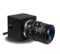 Hotpet Cámara USB de 8 MP con lente varifocal de 2,8 a 12 mm, zoom óptico 4X, cámara web 2448P 15 fps, cámara industrial para Windows/Linux/Android/MAC/Raspberry Pi