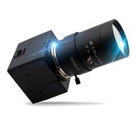 Hotpet Cámara web USB con zoom óptico 10X de 8 MP y lente de 5 a 50 mm para PC 2448P 15 fps, cámara industrial mini UVC para Linux, Windows, Android, Mac OS