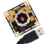 Hotpet Módulo de cámara USB de 5 MP, cámara web de enfoque automático 1944P con lente de 60 grados, cámara USB integrada para Raspberry PI Laptop Jetson Nano Mini cámara web para monitoreo de