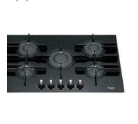 HOTPOINT ARISTON FTGHG751D/HA(BK) PLACA DE COCINA DE VIDRIO NEGRO 5 FUEGOS