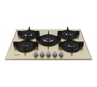 HOTPOINT HAGD72SCH Cocina De Gas 5 Quemadores Cristal 73CM Champagne