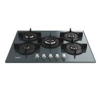 Hotpoint HAGD72SMR Placa de Cocina Gas 5 Quemadores Vetro 73CM Espejo