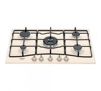 Hotpoint Pcn750Towrha Cocina De Gas 5 Fuegos 75Cm 1 Triple Corona Blanco