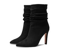 HOTRA Botines Tacón Gatito con Pinchos para Mujeres Tacón de Aguja de Gamuza de Moda Botas Chelsea Vestido de Bota Corta (Color : Negro, Size : 37 EU)