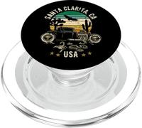 Hotrod de Santa Clarita, California, EE. UU., diseño Retro de Puesta de Sol PopSockets PopGrip para MagSafe