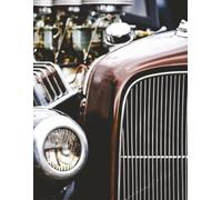 HOTROD Notebook: 220 Blank notebook pages. wide ruled with field| Ideal gift for men, boys, and children| Wide rule paper| Blank book| For notes, leisure, work, etc...| Plain Cover Design|