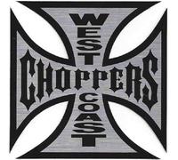 Hotrodspirit - Adhesivo con texto en inglés «West Coast Choppers 8 cm Cruz de Malta Biker Estados Unidos»