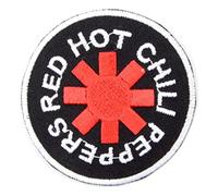 hotrodspirit - Parche de grupo Red Hot Chili Peppers negro redondo escudo chaqueta chaqueta de aceite