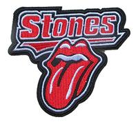 Hotrodspirit - Parche de grupo Rolling Stones, lengua escritura, 8 x 8 cm, parche termoadhesivo Rock Roll