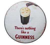 Hotrodspirit - Placa decorativa Nothing Like a Guinness blanca, 30 cm, chapa de aspecto envejecido
