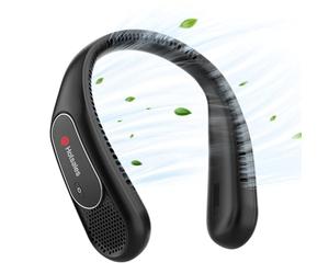 Hotsales Ventilador de cuello, ventilador sin aspas que sopla aire frío | Batería de 6000 mAh, 3 velocidades, ventilador de refrigeración personal manos libres para hombres y mujeres, viajes