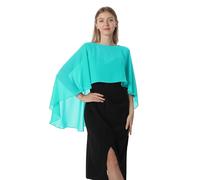 Hotshawl Capas de gasa para mujer, chales y echarpes para vestido de noche, capas para boda, Agua, Talla única