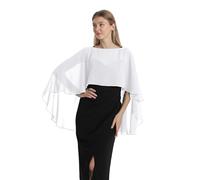 Hotshawl Cape001 Chal tipo Pashmina de gasa para mujer, One Size