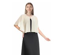 Hotshawl Capelets suaves capas chales y envolturas para vestido de gasa de encogimiento de hombros de la boda capa de cobertura - Dorado - talla única