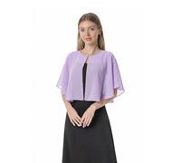 Hotshawl Capelets suaves capas chales y envolturas para vestido de gasa de encogimiento de hombros de la boda capa de cobertura - Morado - talla única