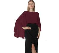 Hotshawl - Chal de Pashmina para mujer, granate, Talla única