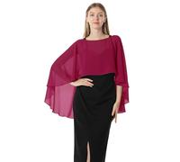 Hotshawl - Chal de Pashmina para mujer, rojo vino, Talla única