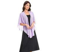 Hotshawl Chales y envoltorios de gasa para mujer, para boda, fiesta, bufanda para vestidos de noche - Morado - talla única