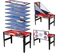 Hotsizz - Mesa multijuegos 14 en 1 / baloncesto/mesa de billar/baby fot/ping pong/air hockey/bolos - Experiencia deportiva interior divertida y diseño reversible 122 × 61 × 11 cm