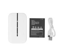 Hotspot Móvil 4G LTE, Enrutador Desbloqueado 300 Mbps 2100 MAh Compatible con 10 Usuarios Que Comparten con Ranura para Tarjeta SIM, para Viajes, Viajes de Negocios y Trabajo