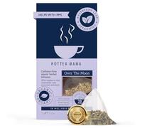 HOTTEA MAMA Té de menstruación sobre la luna 15 bolsas, té para apoyo premenstrual | té de alivio del síndrome premenstrual de hoja entera en bolsas pirámide biodegradables