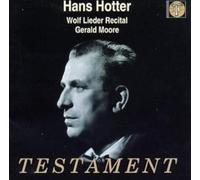 Hotter,Hans - Recital (Wolf-Lieder) (Aufnahmen 1951, 1953 und 1957)