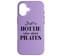 Hotties Do Pilates Hour Hot Girls Go Pilates is My Happy Gym Carcasa para iPhone 16