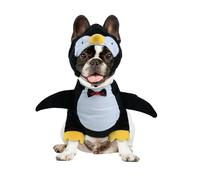 HOTUMN Disfraz de pingüino para perro de Halloween, lindo y divertido, disfraz suave para mascotas, trajes de cosplay para Halloween, Navidad, fiesta, ropa de perro para mascotas pequeñas (pequeño)