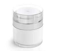 HOTUT Airless Pump Dispensador Crema,30ML Vacío Botes Rellenables Botella de Vacío de Tarro de Crema,Portáti Dispensador Bomba Contenedor,Tarros con Bomba Sin Aire de Vacío para Mujeres y Hombres