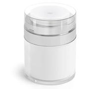 HOTUT Airless Pump Dispensador Crema,50ML Vacío Botes Rellenables Botella de Vacío de Tarro de Crema,Portáti Dispensador Bomba Contenedor,Tarros con Bomba Sin Aire de Vacío para Mujeres y Hombres