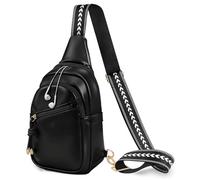HOTUT Bandolera Pequeña Mujer de PU, Bolso de Teléfono Móvil para Mujer con Puerto para Auriculares, Bolso Bandolera Móvil con Correa Ajustable Múltiples Bolsillo para Viajar, Escuela, Compras