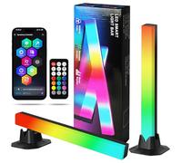 HOTUT Barra de Luz LED RGB, 2PCS 30cm Barras de Luz Sincronización Musical y Control por App y Mando a Distancia, Carga USB Barra de Luz LED RGB TV y Gaming Iluminación y Decoración