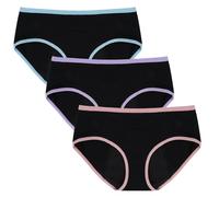 HOTUT Bragas Menstruales Reutilizables para Niñas y Adolescentes, 3 Pcs, Algodón, 10-16 Años