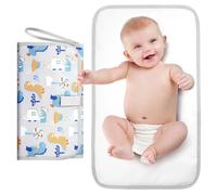 HOTUT Cambiador Bebe Portatil Impermeable, Cambiador de Viaje Bebe, Plegable Acolchado, Acolchado e Impermeable, Regalos para Bebes Recien Nacidos- Estilo Dinosaurio